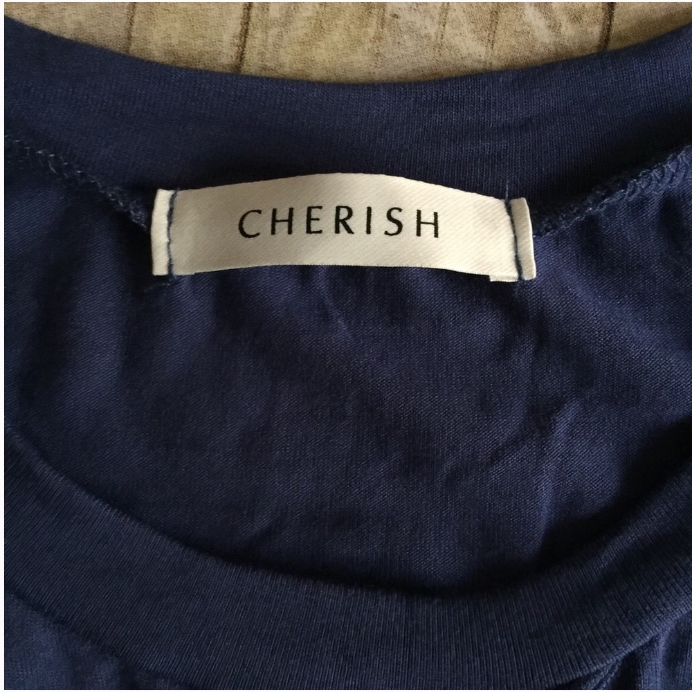 CHERISH Tanzanite Keyhole Sleeveless Swing Top - Picture 6 of 6